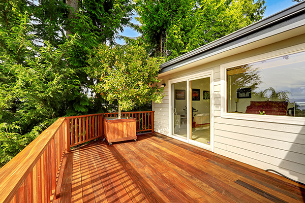 Deck staining