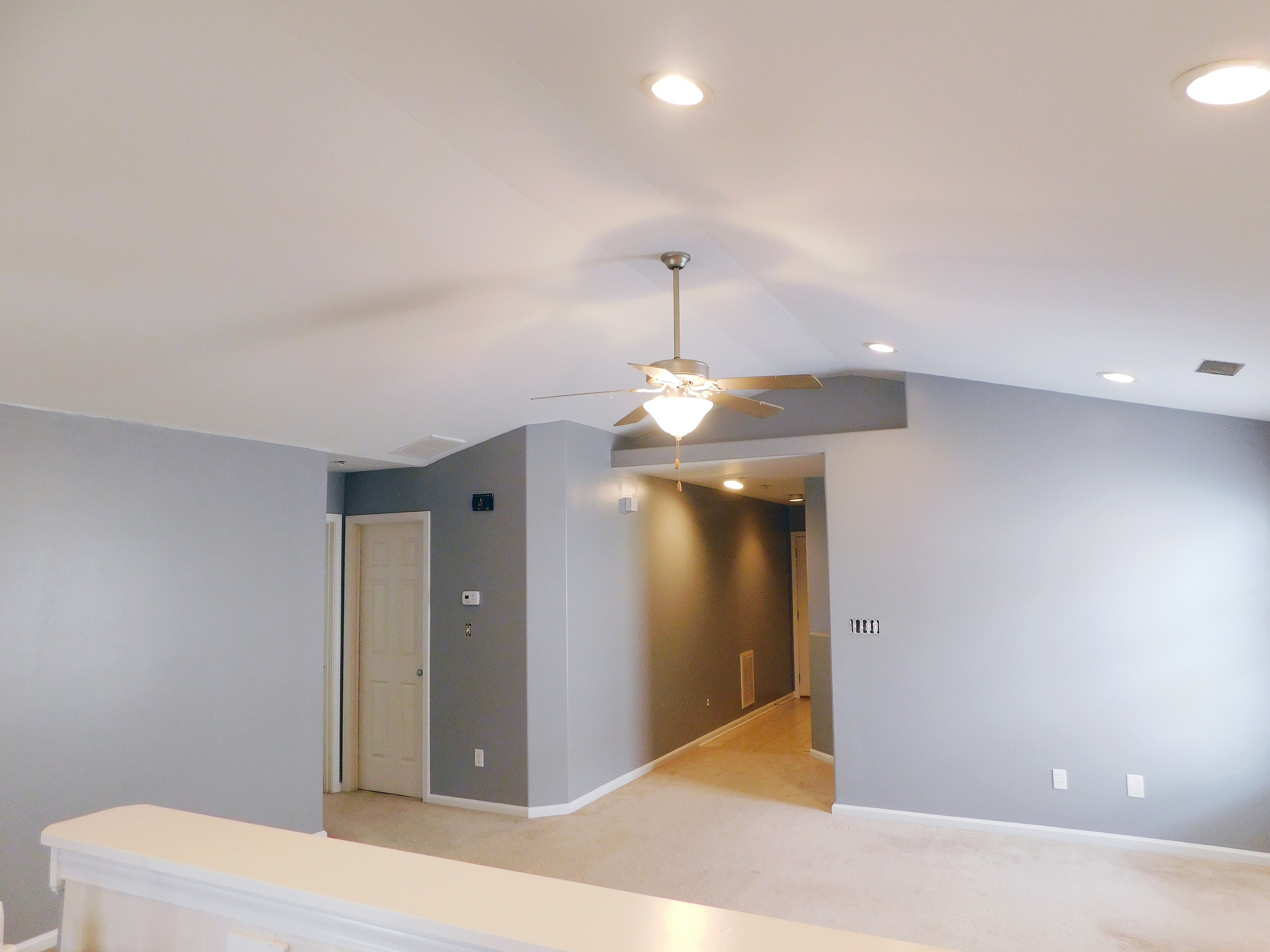 Vaulted Ceiling Living Room Interior